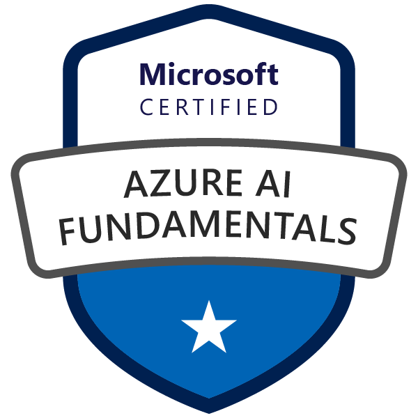 Microsoft AI-900 badge