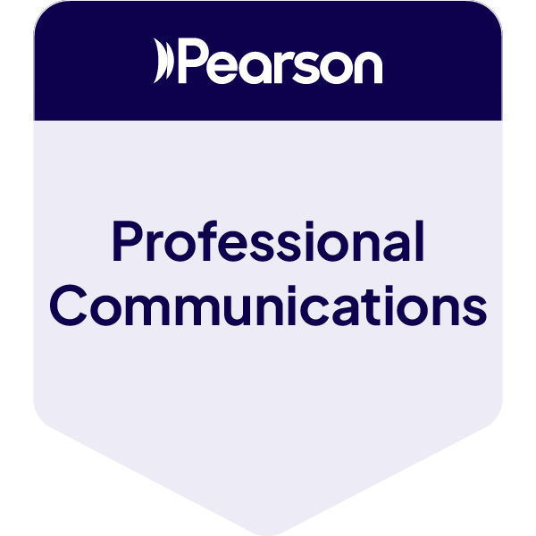 Pearson Professional Communication badge